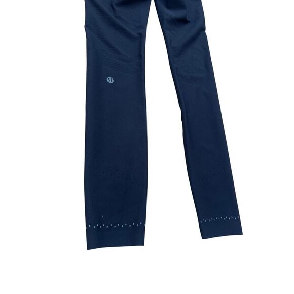 LULULEMON ATHLETICA LW5BBNSS Black Leggings Size 6 Design With Holes - Picture 6 of 7